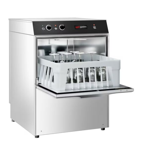 Doppelwandige Mini-Gläserspülmaschine - Manuell - 2,77 kW - mit Klarspülerpumpe