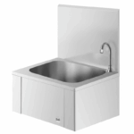 Handwaschbecken - Edelstahl - mit Kniebedienung – Bild 2