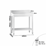 Edelstahl Arbeitstisch – Bild 3