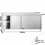 Edelstahl Arbeitsschrank – Bild 3