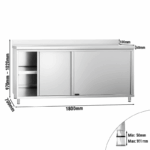 Edelstahl Arbeitsschrank – Bild 4