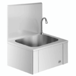 Handwaschbecken - Edelstahl - mit Kniebedienung