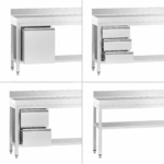 Edelstahl Arbeitstisch – Bild 3