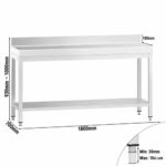 Edelstahl Arbeitstisch – Bild 4