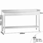 Edelstahl Arbeitstisch – Bild 4