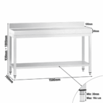 Edelstahl Arbeitstisch – Bild 4