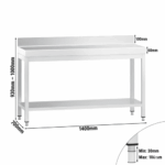 Edelstahl Arbeitstisch – Bild 4