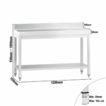Edelstahl Arbeitstisch – Bild 4