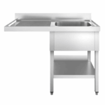 Spülmaschinen-Spültisch mit 1 Becken rechts