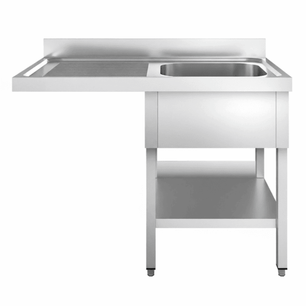 Spülmaschinen-Spültisch mit 1 Becken rechts