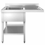 Spülmaschinen-Spültisch mit 1 Becken links