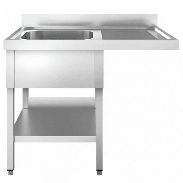 Spülmaschinen-Spültisch mit 1 Becken links