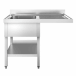 Spülmaschinen-Spültisch mit 1 Becken links