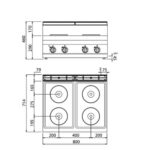 Elektroherd - 10,4 kW - 4 Platten Rund – Bild 4
