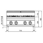 Gasherd - 21,5 kW - 4 Brenner – Bild 3