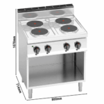 Elektroherd - 10,4 kW - 4 Platten Rund – Bild 2