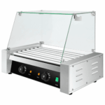 Würstchengrill / Hot Dog Grill - mit 7 Rollen & Glasaufsatz