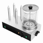 Hot Dog Steamer / Würstchenwärmer - 1,1 kW - mit 4 Heizdornen für Brötchen – Bild 3