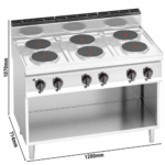 Elektroherd - 15,6 kW - 6 Platten Rund – Bild 3