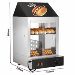Hot Dog Steamer / Hot Dog Warmhaltevitrine - 1,2 kW – Bild 3