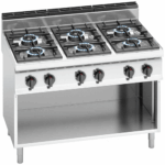 Gasherd - 42 kW - 6 Brenner - Hochleistungsmodell