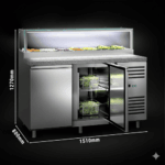 Saladette PREMIUM - 1510mm - 2 Türen – Bild 3