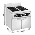 Induktionsherd - 20 kW - 4 Kochfelder – Bild 2