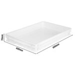 (8 Stück) Teigbehälter - EN 600x400 - Weiß – Bild 2